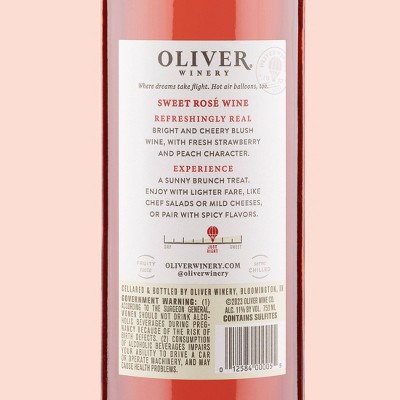 Oliver Sweet Rosé  - 750ml Bottle