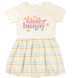 The Juniper Shop Sister Bunny Infant Dress - 1 of 3