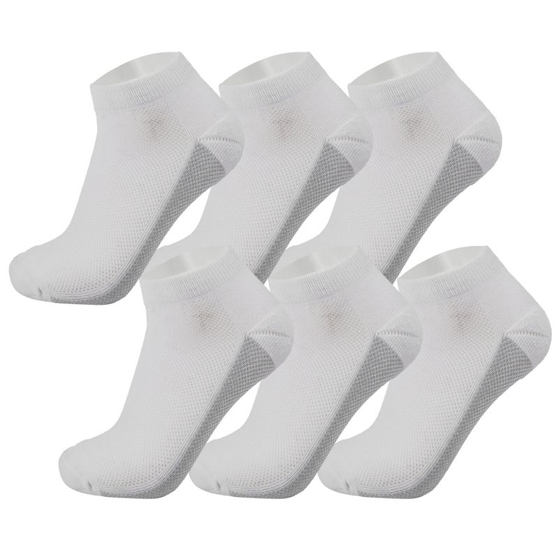 Alpine Swiss Mens Athletic Performance Low Cut Ankle Socks Breathable Cotton Multipack Socks, 1 of 3
