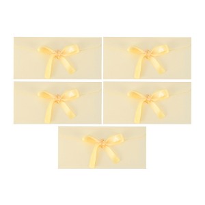 Unique Bargains Bow Tie Design Invitation Envelopes for Greeting Cards Wedding Birthday Christmas 5 Pcs - 1 of 4