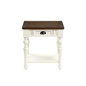 DSANE - End Table - White - 1 of 4