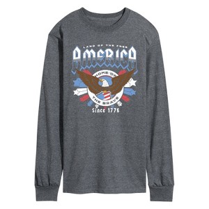 Men's - Instant Message - America Rock Tee Long Sleeve Graphic T-Shirt - 1 of 4