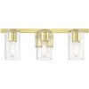 Livex Lighting Clarion 3 - Light Vanity in  Satin Brass - 4 of 4