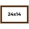 PosterPalooza | Weathered Gold Picture Frame - UV Acrylic, Backing Board, Hanging Hardware Included - 2 of 4