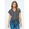 WEST K Women's Skye Dolman Sleeve Tie Front Blouse - 2 of 4