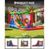 5 In 1 Bounce House with Slide, Inflatable Bouncy Castle with Climbing Wall, Blower, Ball Pit, Basketball Hoop, Indoor Outdoor Play Center for Kids - 2 of 4