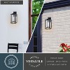 VAXCEL Filmore 1 Light Textured Black Transitional Outdoor Wall Lantern Clear Glass - 3 of 4