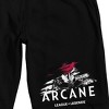 League of Legends Arcane VI Logo Adult Black Sleep Pajama Shorts - 2 of 4