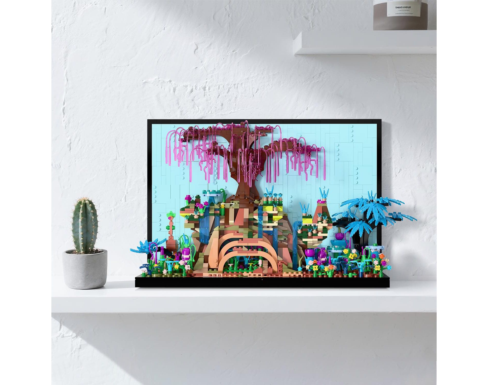 Angel Sar Tree of Life Building Set, Building Blocks for Adults, 3D Wall Art Decor, Collectible Building Sets, Colorful Design