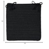 Colonial Mills Simply Home Solid - Black Chair Pad (single) - 2 of 2