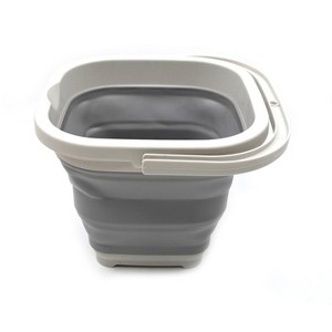 SAMMART 5L (1.3 Gallon) Square Collapsible Plastic Bucket - 1 of 4