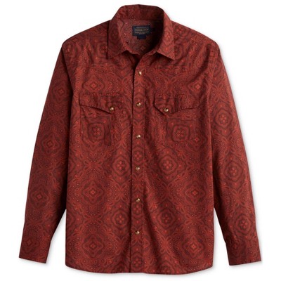 Pendleton Mens Laramie Paisley Western Button Up Shirt