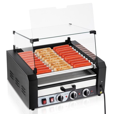 Acekool Roller Dog Machine with Dual Temperature Control, Timer & Removable Drip Tray