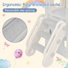 Five in one children's slide and swing set,independent climbing slide set with basketball hoop,gray,for boys and girls' birthday and New Year gifts - 2 of 4