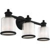 Livex Lighting Middlebush 3 - Light Vanity in  Black - 4 of 4