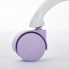 GlasFlength Task and Office Chairs Modern Plush Swivel Chair with Ergonomic Support Simple Design for Home Office, Purple, 21.5"*22.5"*31.9" - 4 of 4