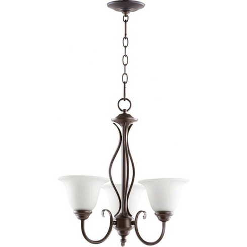 Quorum Lighting Spencer 3-Light Chandelier, Oiled Bronze, 20 Width, 20 Height - image 1 of 1