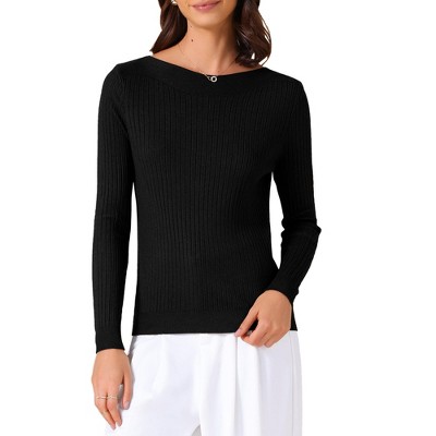 INSPIRE CHIC Women's Crew Neck Long Sleeve Casual Knit Casual Sweaters