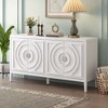 ORRD Retro Sideboard with Circular Groove Doors & Round Metal Handles, Storage Cabinet for Entryway, Dining & Living Room - 2 of 4