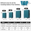 Vynxaria 4-Piece Hardshell Luggage Set + Bag: 16"+20"+24"+28" Spinner Suitcases with TSA Lock, Lightweight ABS - 3 of 4