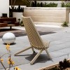 Moda Furnishings Outdoor Acacia Wood Folding Adirondack Chair - 3 of 4