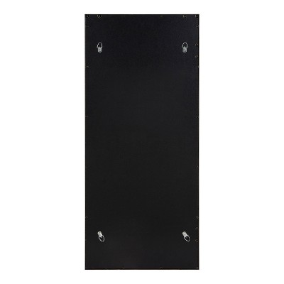 Bronze Rectangular Full Length Windowpane Wall Mirror