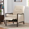 KWPZQEB Mid-Century Modern Push Back Recliner, Fabric Armchair with Hight Back & Footrest, Comfy Recliner Chair for Living Room, Bedroom - 3 of 4