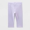 Toddler Girls' 2pk Adaptive Capri Leggings - Cat & Jack™ Pink/Purple - 2 of 3
