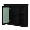 Chery Life 35'' x 27.5'' Wall Mounted Storage Cabinet, Modern Bathroom Wall Cabinet with Mirror - 4 of 4