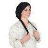 Anna-Kaci Women Satin Sleep Bonnet Adjustable Tie Back Hair Protection Cap for All Hair Types - 3 of 4