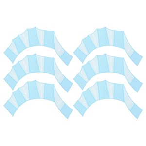 Unique Bargains Resistance Aquatic Webbed Finger Frog Silicone Swimming Fins 3 Pairs - 1 of 4
