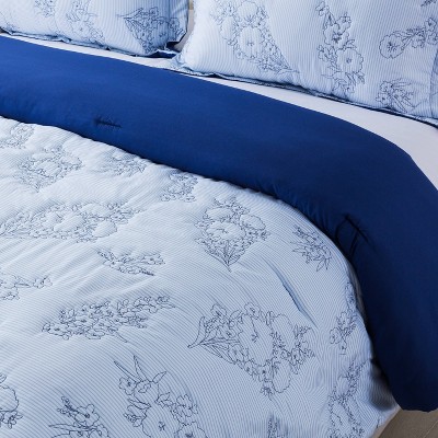 4pc Full/Queen Caroline Comforter Set Blue - Country Living