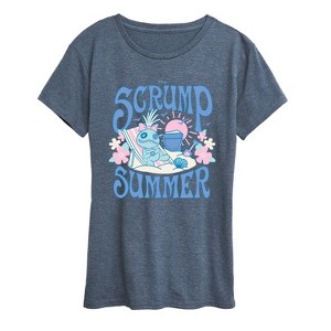 Women's - Lilo and Stitch - Scrump Summer Short Sleeve Graphic T-Shirt - 1 of 4