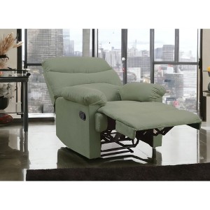 Microfiber Motion Recliner, Comfortable Living Room Reclining Chair with Pillow-Top Arms - 1 of 4