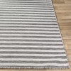 Hauteloom Bongaree Black&Gray Striped Flatweave Carpet - 2 of 4