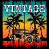 Women's Design By Humans Vintage Classic Car At Beach By punsalan Racerback Tank Top - 2 of 2