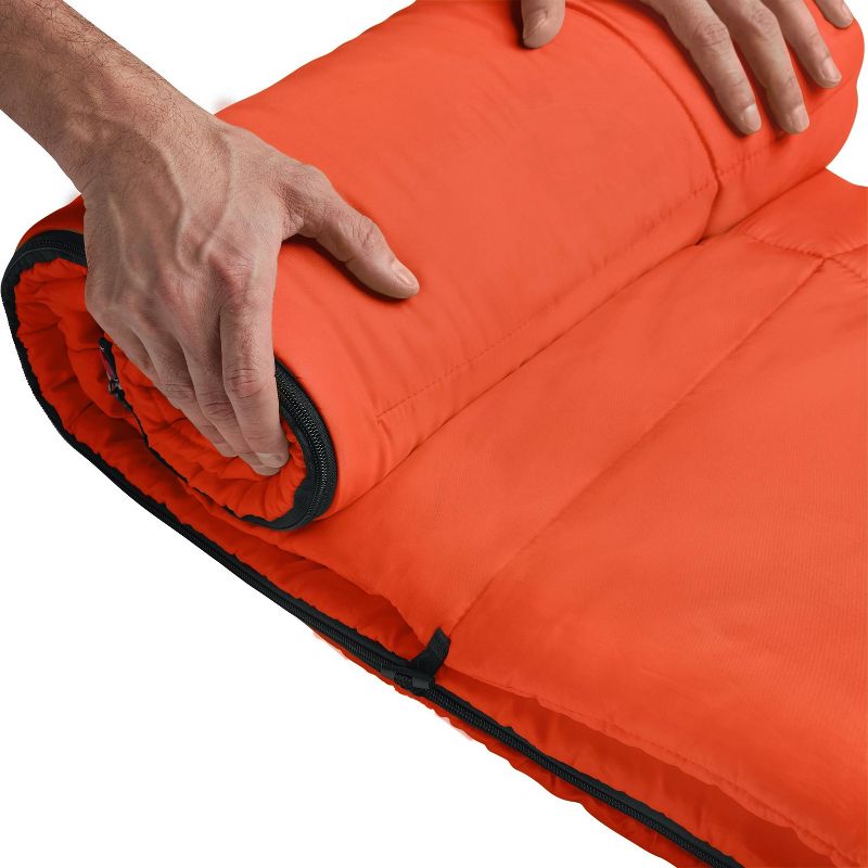 Coleman Kompact 40 Degree Sleeping Bag - Coral Orange, 6 of 11