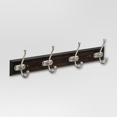 Tisbury Hook Rack Black & Nickel 24" - Threshold™