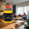Comfort Gear 360 Degree Propane Space Heater, 13,500 to 18,000 BTU Indoor/Outdoor Portable Radiator for 450 Square Feet with Handle, Yellow/Black - 4 of 4