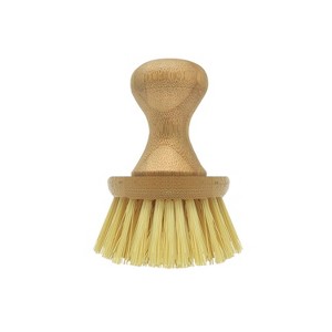 Lola Products Vegetable Brush w/ Comfort Bamboo Knob, Durable Poly Bristles, Natural Bamboo, Fibers are Recycled Soda/Water Bottles, 1 Pack - 1 of 4