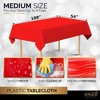Plastic Tablecloth Disposable, Tablecloths for Rectangle Tables 54 inch. x 108 inch. Fits Tables Up to 8 Feet, Table Cloth for Party - SparkSettings - 3 of 4