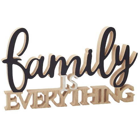 The Lakeside Collection Country Inspiration Word Blocks - Family is Everything - image 1 of 3