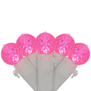 Northlight LED G12 Berry Christmas Lights - Pink - 16' White Wire - 50 ct - 1 of 4