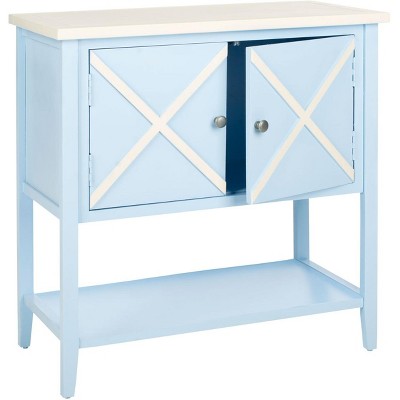Polly Light Blue and White Poplar Sideboard
