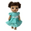Doll Clothes Superstore Mint Ruffle Dress Fits 14 Inch Baby Alive And Little Baby Dolls - 2 of 4