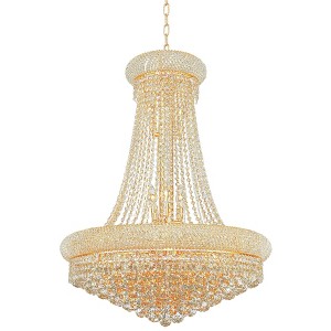 Primo 28" Traditional Gold and Crystal Chandelier by Elegant Lighting - 1 of 3