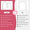 Metal Garden Arch Trellis, Flower Rack Climbing Arbor Flower Rack, Iron Plant Rack for Flower, Climbing Vine Vegetable, Fruit and Lawn - 4 of 4