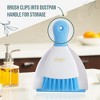 Powerstone Pumice Dustpan & Brush Combo Set, 8" Tall x 6" Wide - Sweeping & Tidying Up | Blue - 4 of 4