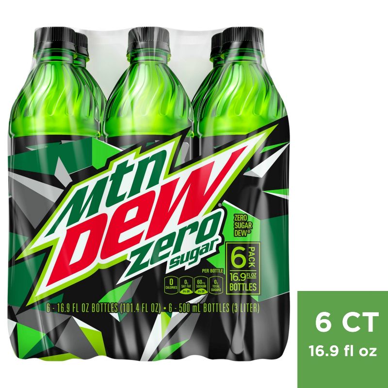 Mountain Dew Zero Sugar - 6pk/16.9 fl oz Bottles, 1 of 4
