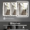 FONTOI Bathroom Mirror Vanity Mirror with Anti Fog Function Dual Source and Modern Design for Bathroom Vanity, White - 4 of 4